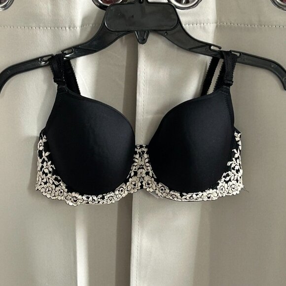 Wacoal Other - Wacoal Womens Bra 34C Black Embroidered Lace Adjustable Strap Whimsigoth 17140